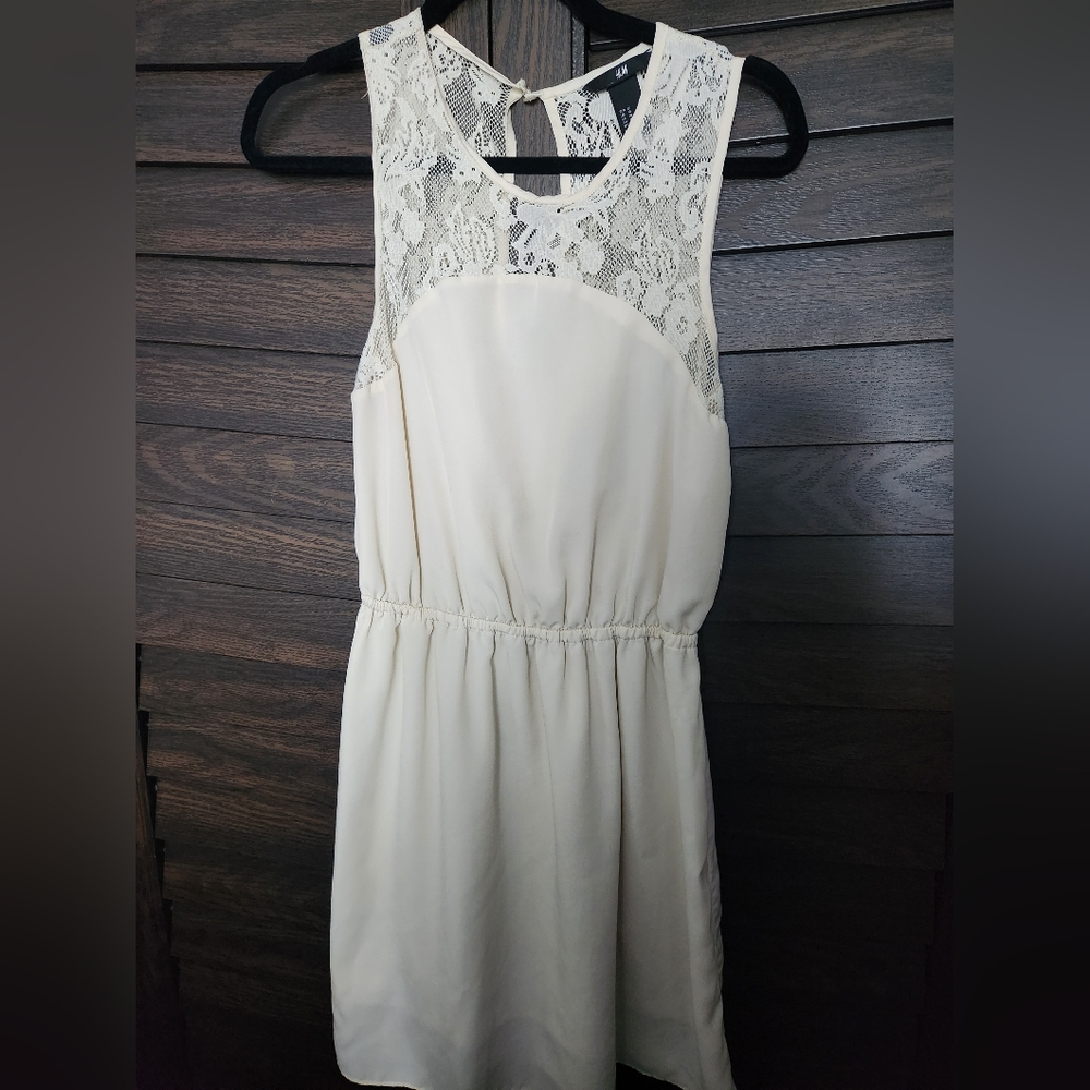H&M Creme Lace Size 10 Dress